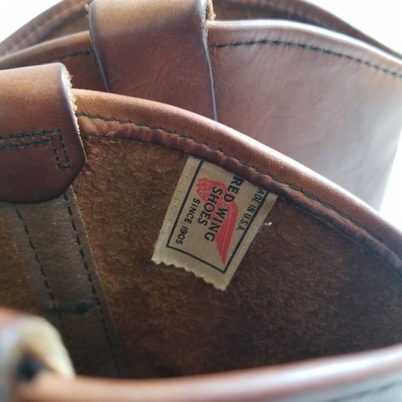 VTG Red Wing Boots Mens Size 8B Brown Cowboy West - Picture 3 of 8